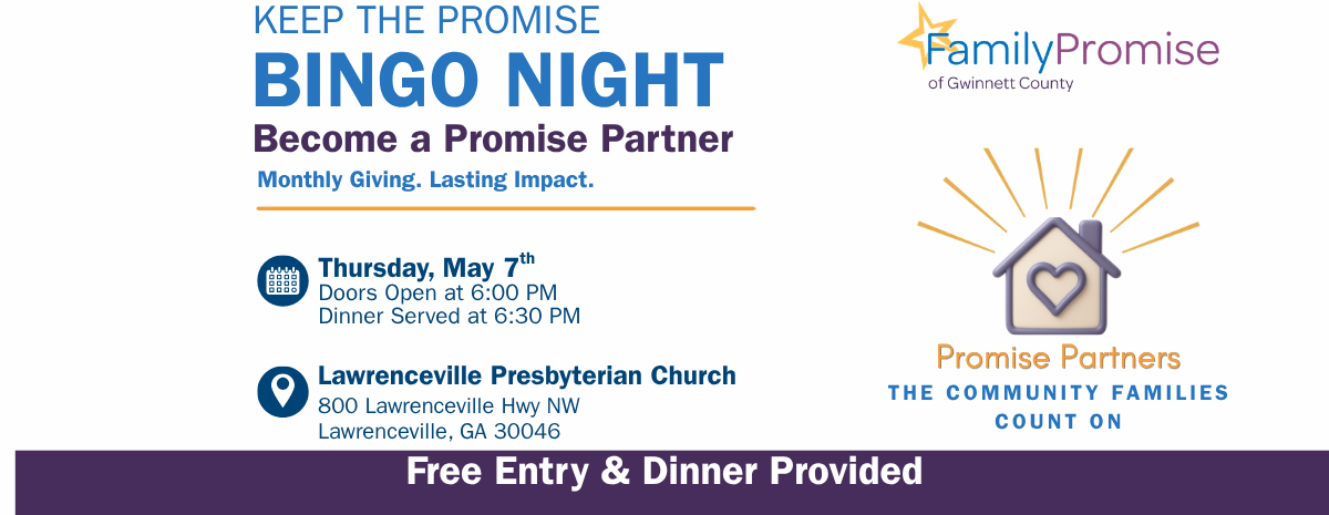 Keep the Promise Bingo Night